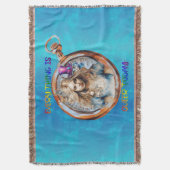 Heute ist alles Que - Alice im Wunderland Decke (Vorderseite Vertikal)