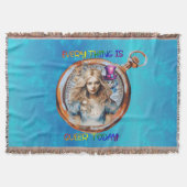 Heute ist alles Que - Alice im Wunderland Decke (Vorderseite)