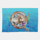 Heute ist alles Que - Alice im Wunderland Geschirrtuch (Horizontal)