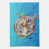 Heute ist alles Que - Alice im Wunderland Geschirrtuch (Vertikal)