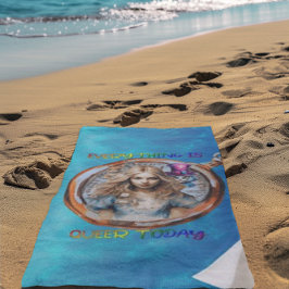 Heute ist alles Que - Alice im Wunderland Strandtuch