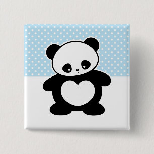 Heute ist das Beste! Kawaii Panda Button