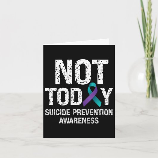 Heute ist das Bewusstsein für Suizidprävention nic Karte (Vorderseite)