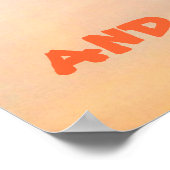 "HEUTE IST DAS MORGEN MOTIVIEREND POSTER" POSTER (Ecke)