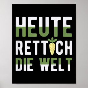 Heute ist das Weltklima ein Thema Poster