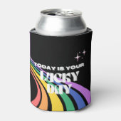 Heute ist dein Glückstag, Glück, glücklichstes Mäd Dosenkühler (Kanne Vorderseite)