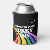 Heute ist dein Glückstag, Glück, glücklichstes Mäd Dosenkühler (Kanne Rückseite)