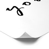 heute ist dein Tag Poster (Ecke)