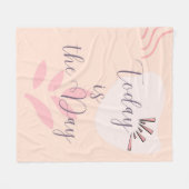 Heute ist der Tag Fleecedecke (Vorderseite (Horizontal))