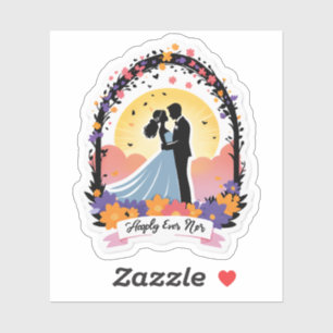 Heute ist der Tag!" (Hochzeitstag / Probe) Aufkleber
