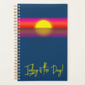 Heute ist der Tag Sunrise-Affirmation Planer (Vorderseite)