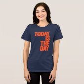 Heute ist der Tag Tri-Blend Shirt (Vorderseite voll)