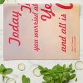 "HEUTE IST DIE MORGENE DEKORATIVE TOWEL" TOWEL GESCHIRRTUCH (Gefaltet)