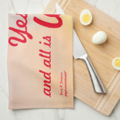 "HEUTE IST DIE MORGENE DEKORATIVE TOWEL" TOWEL GESCHIRRTUCH (Viertel Falte)