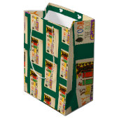 Heute ist die phantastischste Zeit des Jahres Mittlere Geschenktüte (Rückseite Schrägansicht)