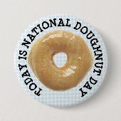 Heute ist die Schaltfläche "National Doughnut Day" Button (Vorderseite)