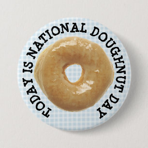 Heute ist die Schaltfläche "National Doughnut Day" Button