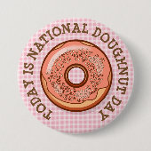 Heute ist die Schaltfläche "National Doughnut Day" Button (Vorderseite)