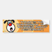 Heute ist die Zukunft Autoaufkleber (Vorne)