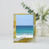 Heute ist die Zukunft, die Sie... Postkarte (Stehend Vorderseite)