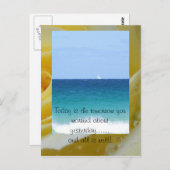 Heute ist die Zukunft, die Sie... Postkarte (Vorne/Hinten)