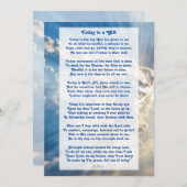 "Heute ist ein Geschenk" Motivierend Christliches Dankeskarte (Vorne/Hinten)