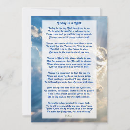 "Heute ist ein Geschenk" Motivierend Christliches  Dankeskarte