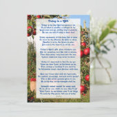 "Heute ist ein Geschenk" Motivierend Christliches  Dankeskarte (Stehend Vorderseite)