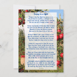 "Heute ist ein Geschenk" Motivierend Christliches  Dankeskarte