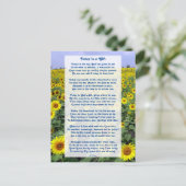 "Heute ist ein Geschenk" Motivierend Christliches  Postkarte (Stehend Vorderseite)