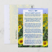 "Heute ist ein Geschenk" Motivierend Christliches  Postkarte (Vorne/Hinten)