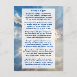 "Heute ist ein Geschenk" Motivierend Christliches  Postkarte
