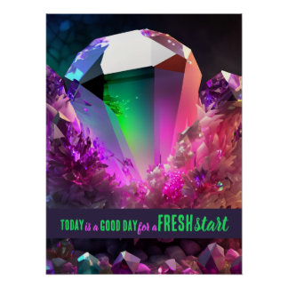 Heute ist ein guter Tag Motivierend Start Poster