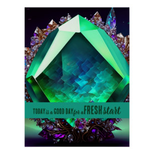 Heute ist ein guter Tag Motivierend Start Poster