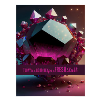 Heute ist ein guter Tag Motivierend Start Poster