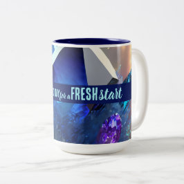 Heute ist ein guter Tag Motivierend Start Zweifarbige Tasse