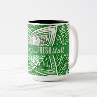 Heute ist ein guter Tag Motivierend Start Zweifarbige Tasse