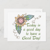 Heute ist ein guter Tag Postkarte (Vorne/Hinten)
