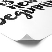 Heute ist ein neuer Anfang Poster (Ecke)