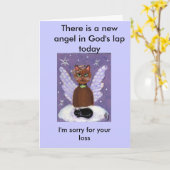 Heute ist ein neuer Engel in Gottes Schoß... Karte (Gelbe Blume)