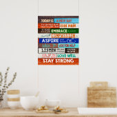 Heute ist ein neuer Tag Krankenschwester Inspirati Poster (Küche)
