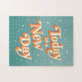 Heute ist ein positives Zitatpuzzle eines neuen Ta Puzzle (Horizontal)