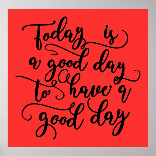 Heute ist ein schönes Plakat (Vorne)