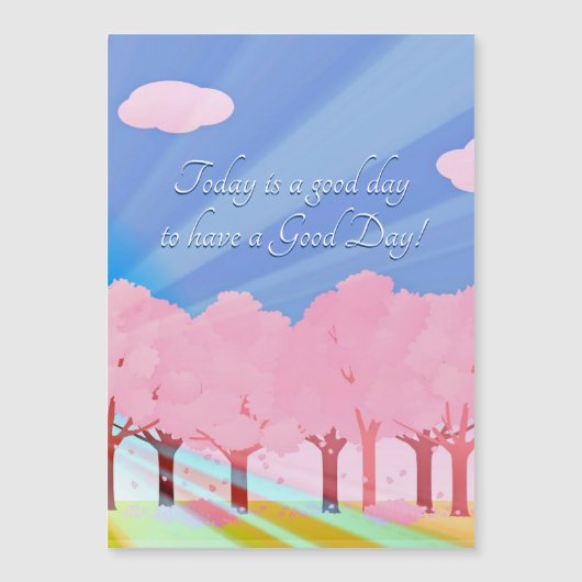 Heute ist eine gute Magnetkarte (Vorderseite)