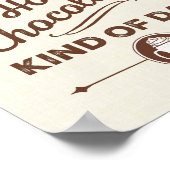 Heute ist eine heiße Schokolade-Tageskarte Poster (Ecke)