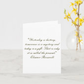 Heute ist eine leere Gutscheinkarte Karte (Gelbe Blume)