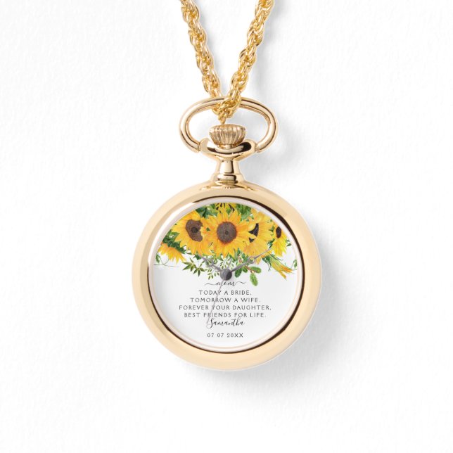 Heute ist eine Mama, die das Geschenk des Keepsake Armbanduhr (Vorderseite)