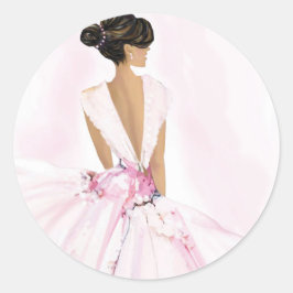 Heute ist Hübsch Runder Aufkleber