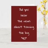 HEUTE IST "IHR TAG" GLÜCKLICH **40.** JOKE!!!! KARTE (Gelbe Blume)