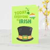 Heute ist jeder irische St. Patrick's Day Karte (Gelbe Blume)
